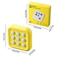 thumbnail image 3 of Puzzle Game Console Portable Handheld Device with 3 Games 9 Difficulty Levels Adjustable Sound Brightness Focus Training Tool(Yellow), 3 of 7