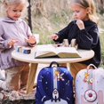 thumbnail image 5 of Lindos llaveros para mujeres y niñas, llaveros con letras iniciales con borla de mariposa, dijes para bolsos, mochilas y bolsos, 5 of 5