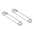 thumbnail image 5 of Pendientes de alfiler de seguridad Sunnimix Punk Acero Inoxidable 37.8 mm Plata, 5 of 5