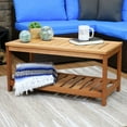 thumbnail image 6 of Sunnydaze Contemporary Rectangular Meranti Outdoor Coffee Table, 6 of 7