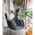 thumbnail image 2 of Hand-Woven Cotton Hammock Chair - Sturdy Durable Rope Swing with 2 Cushions for Indoor Bedroom & Outdoor Porch Patio, 2 of 6