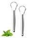 thumbnail image 5 of 2 Pack Tongue Scraper,Stainless Steel Tongue Cleaners,Tongue Scraper for Adults, Reduce Bad Breath and Fresh Breath(Silver), 5 of 5