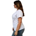 thumbnail image 2 of Playera talla extra, modelo 9001-43 dramática (Blanco) blanco 40 Roman Fashion Playera extra 9001-43, 2 of 6