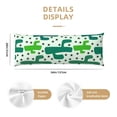 thumbnail image 2 of KLL Ultra Soft Microfiber Body Pillow Cover/Pillowcases 20"x54" with Hidden Zipper Closure-Cactus 1, 2 of 5