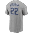 Men's Nike Clayton Kershaw Heather Gray Los Angeles Dodgers Name