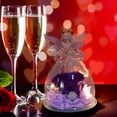 thumbnail image 5 of LSLJS Natural Immortal Flowers Valentines Day Gifts, Angel Figurines Glass Cover with Preserved Forever Real Rose & LED Lights, Glowing Love Decorations Romantic Angel Flowers Gifts for Women Girls, 5 of 8