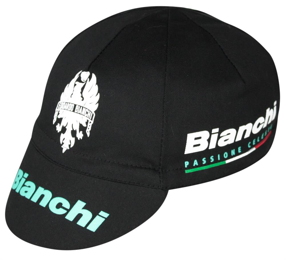 Pace Bianchi ITA Euro Cycling Sport Cap Black by Pace Sportswear