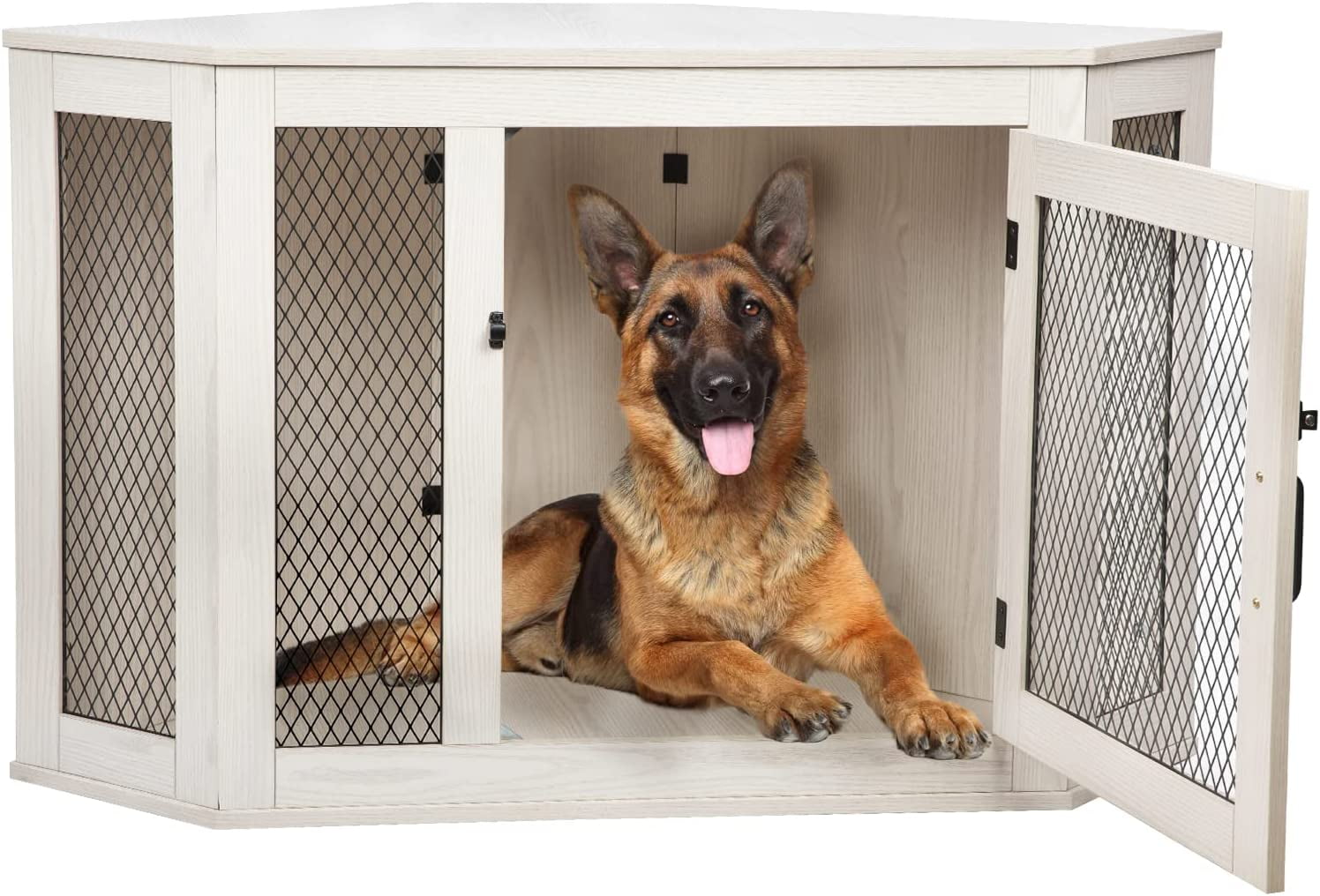 vitesse-corner-dog-crate-furniture-44-52-inch-wooden-dog-kennel-end