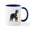 White/Navy Inside, variant on CafePress - Bernese MD (Stand) Mug - 11 oz Ceramic Mug - Novelty Coffee Tea Cup