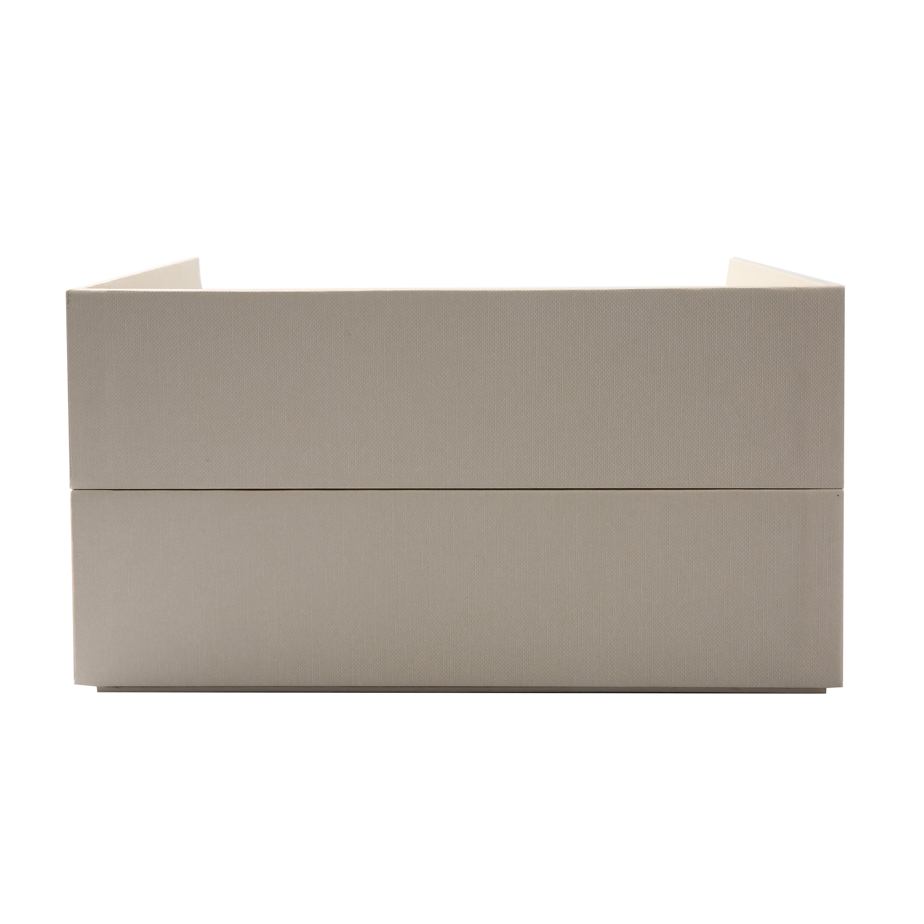 Pen+Gear 2-Piece Paperboard Paper Tray Desk Organizer, Papyrus Beige