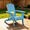 Blue, variant on Nalwort Adirondack Chairs, Outdoor Wooden Lawn Chairs with Cup Holder, Patio Chair for Garden,Yard,Poolside,Backyard, 350lb Weight Capacity (Black) 