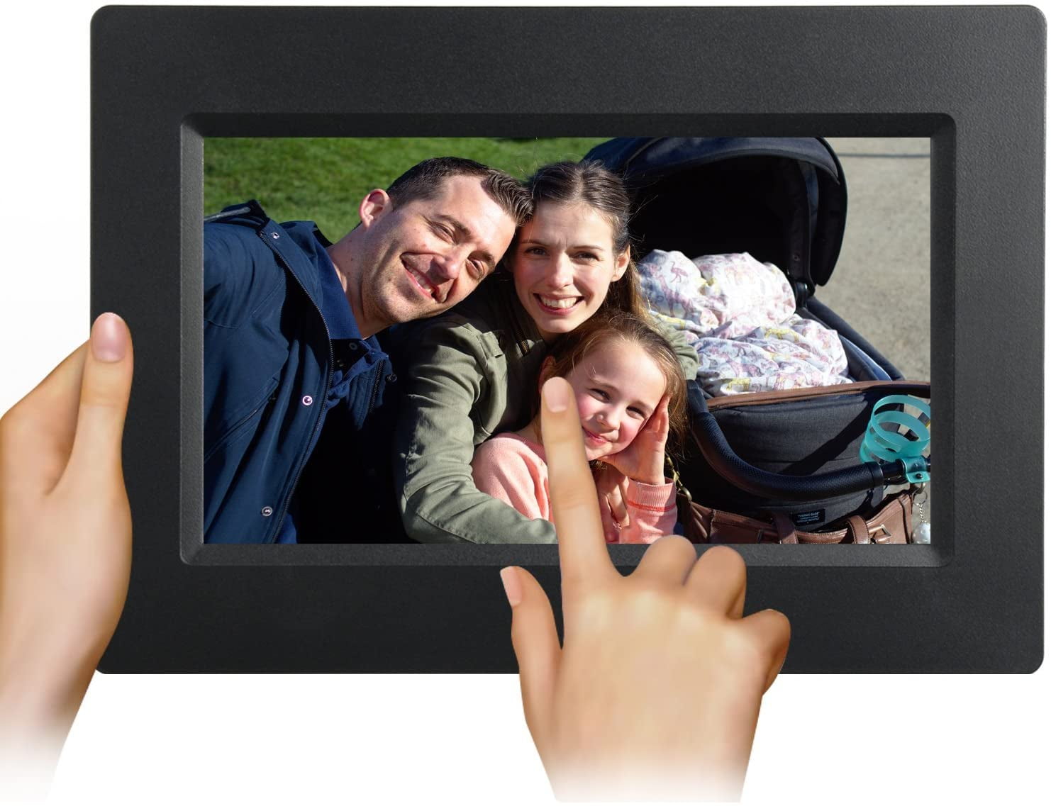 Portrait&Landscape White Built in 8GB Memory IPS LCD Panel Feelcare 10 Inch Smart Wifi Digital Photo Frame with Touch Screen Ltd HN-DPF1000 WHITE Wall-Mountable Instantly Sharing Moments