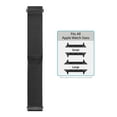 thumbnail image 5 of WITHit Black Stainless Steel Mesh Band for the Apple Watch®, Fits all Apple Watch® Series and Sizes, Unisex, 5 of 6