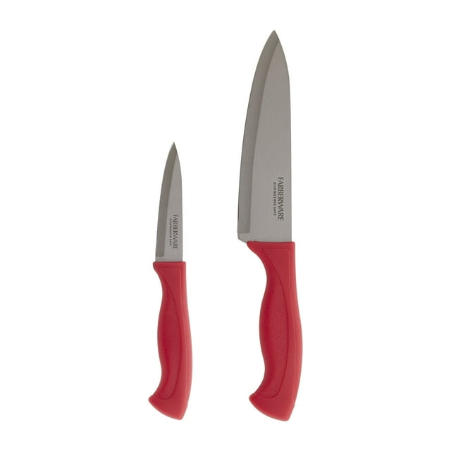 Farberware Red Handle Knife Armor Set, 2 Piece