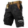 thumbnail image 2 of Men's Loose Fit Cargo Shorts With Pockets Outdoor Cargo Shorts No Belt, 2 of 3