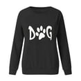 thumbnail image 2 of DDAPJ pyju Dog Mama Sweatshirt for Women ,Long Sleeve Pet Lover Crewneck Tunic Tops Cute Paw Graphic Pullover Sweatshirts Teen Girls Birthday Gifts, 2 of 3
