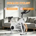 thumbnail image 3 of Exercise Bike Indoor Stationary Bike Cycling Bicycle for Home Gym 300 lbs Weight Capacity Adjustable Seat/Handlebar for Cardio Workout Office, 3 of 10
