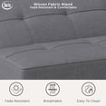 thumbnail image 6 of Serta Chelsea Modern Futon, Charcoal Gray Fabric, 6 of 9