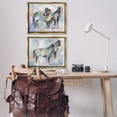 thumbnail image 3 of Stupell Industries Ambiguous Horse Visages Animals Painting Gold Floater Framed Canvas Art Print Wall Art, 31 x 25, Set of 2, 3 of 10
