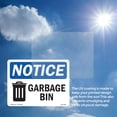 thumbnail image 6 of Garbage Can OSHA Notice Aluminum Sign 18 Inch x 12 Inch - 10 Pack, 6 of 8