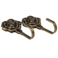 thumbnail image 2 of 12Pcs Metal Flower Curtain Tie Back Tieback Holders Wall Hooks Decor, 2 of 8