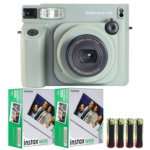 Cámara de película instantánea Fujifilm Instax Wide 400 Grey + Film