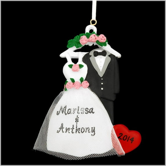 Wedding Attire Personalized Christmas Ornament DO-IT-YOURSELF