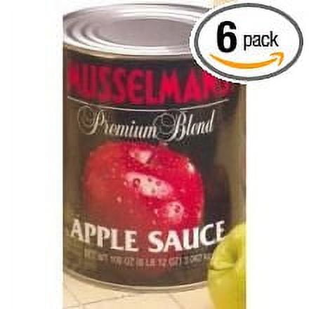 6 PACKS : Knouse Foods Musselmans Premium Sweetened Apple sauce, 108 Ounce -- 6 per case.