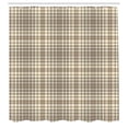 thumbnail image 2 of Ambesonne Beige Tan Shower Curtain, English Plaid Checkered, 69"Wx75"L, Cream Sepia, 2 of 4