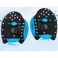thumbnail image 2 of Adults Hand Paddles Gloves for Swim Training Water Resistance Workout Fitness performance building upper body strength blue（M）, 2 of 5