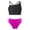 Black&Hot Pink, variant on Zaldita Kids Girls Two Piece Swimsuit Tankini Wetsuit Rash Guard Cami and Brief Panties Trunks Set Black&Lily 10