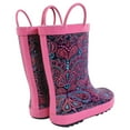 thumbnail image 3 of Hudson Baby Infant Girl Rain Boots, Paisley Punch, 7 Toddler, 3 of 3