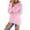 Pink, variant on Aoiroe Women's Fashionable Long Sleeve Pullovers Loose Fluffy Fuzzy Jumper Sweater Black L
