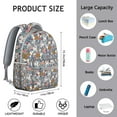 thumbnail image 6 of "Stylish Dog Themed Backpack - Cute Print Water Resistant School Bag, Comfortable College Backpack", 6 of 6