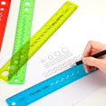 thumbnail image 4 of Reglas de plástico elásticas duraderas, flexibles, de 12 pulgadas, para niños y adultos, números delineados nítidos y bordes redondeados para mayor seguridad (8 paquetes), 4 of 6