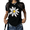 1-Black, variant on COZYMY Women's Cute Flower Graphic Short Sleeve Shirt Soft Cotton Green Oversized Summer Tee