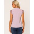 thumbnail image 4 of Blusa Básica Sin Mangas Con Cuello En V Para Oficina De Trabajo Para Mujer Rosa M, 4 of 5