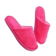 thumbnail image 1 of Zapatillas de casa Qarigey calzado cálido Rosa roja 38-39, 1 of 6