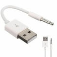 thumbnail image 3 of 3.5mm Jack AUX to USB 2.0 Data Sync Charger Cable for iPod 2nd 3rd 4th 5th 6th 7th USB Audio Cable adapter MP3 Player cord 15cm, 3 of 6