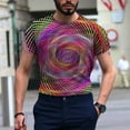 thumbnail image 5 of JINMGG Mens Tops under $5,Men's Unisex Daily T Shirt 3D Print Graphic Prints Animal Print Long Sleeve Tops Casual Bloue,Hot Pink XXXXL, 5 of 9