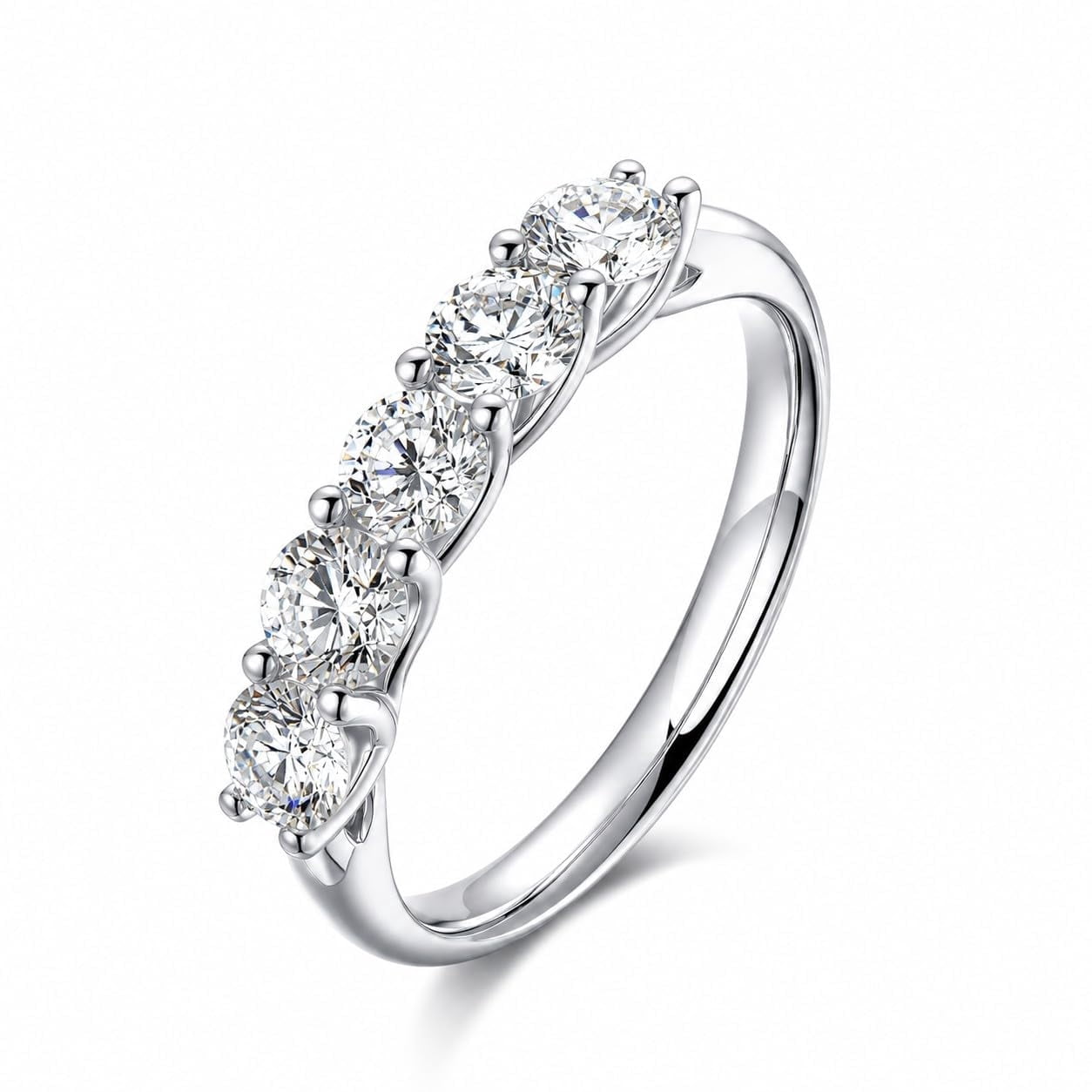 Forever Facets 1 CT TW Lab Grown Diamond Sterling Silver Wedding