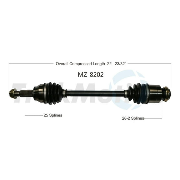 CV Axle Shaft Fits select: 2011-2014 MAZDA MAZDA2
