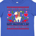 thumbnail image 4 of Inktastic Happy Valentine's Day Sloth and Llama Ugly Sweater Style Boys or Girls Toddler T-Shirt, 4 of 5