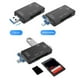 thumbnail image 4 of Lector de Tarjetas 6 en 1 USB 3.0 OTG para Lectores de Tarjetas Secure Digital/TF Adaptador Divisor para Computadora de TeléFono MóVil-Blanco, 4 of 5