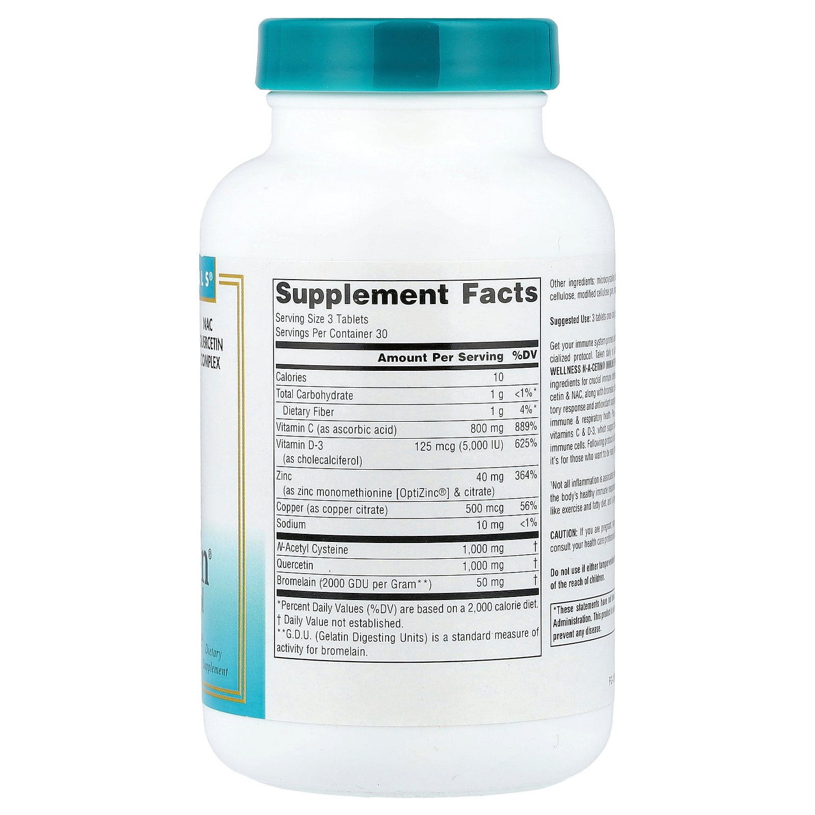 Wellness N-A-Cetin Immune Protocol (90 Tablets)