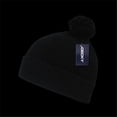 thumbnail image 1 of Decky 686-BLK Bonnets Acryliques Pompon, Noir, 1 of 1