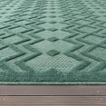 thumbnail image 3 of Paco Home Indoor & Outdoor Rug with Geometric Pattern in Turquoise - 3'11" x 5'3" (4'x5'), 3 of 5