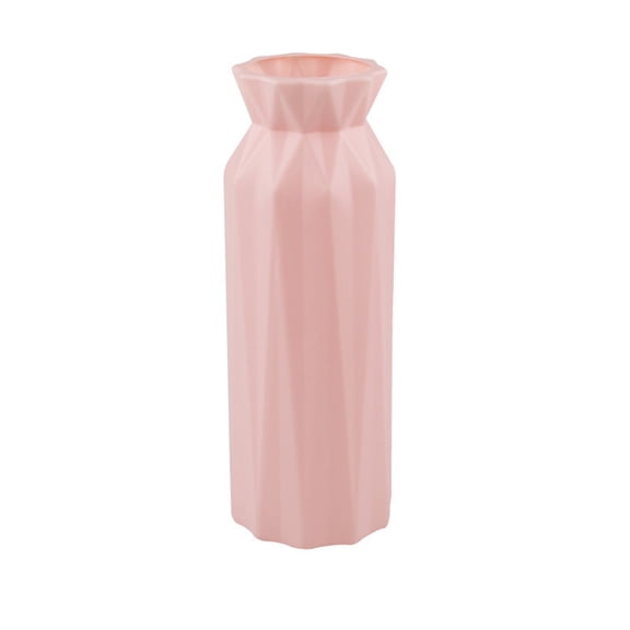 Nordic Plastic Vase Round Drop-Resistant Melamine Flower Vase for Home Decor Table Centerpiece