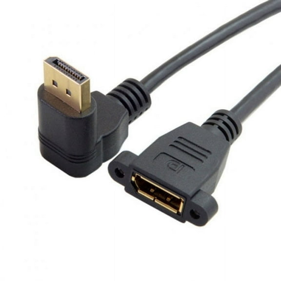 Chenyang CY DisplayPort Display Port Male to Female 90 Degree Down Angled Extension Cable Cable