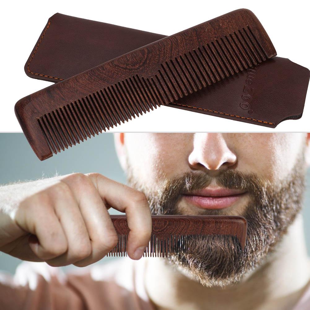 Tebru Mustache Shaper, Mustache Styling Comb, Black Sandalwood Combs